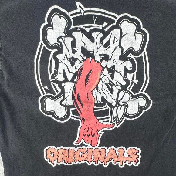 In4ma+Tion Originals Black Bones Graphic T-shirt Size Medium - Picture 7 of 8